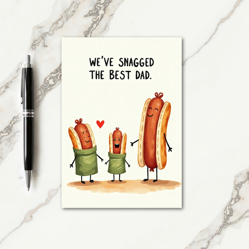 Floral Fathers Day Theme Card