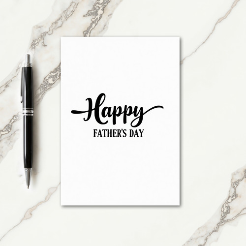 Floral Fathers Day Type Card