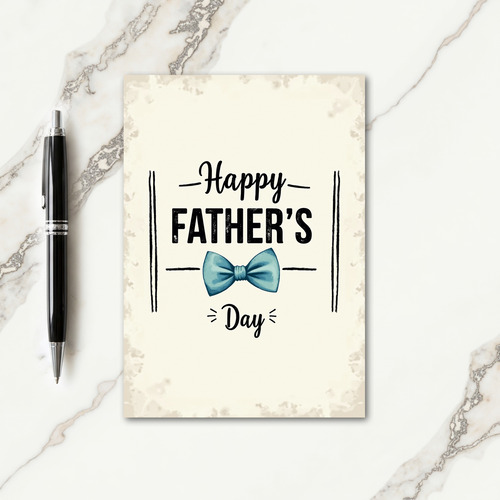 Floral Fathers Day Vintage Card