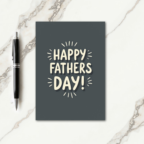 Floral Fathers Day Words Card