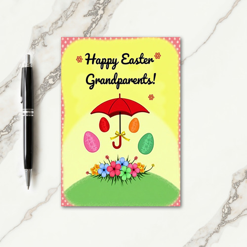 Floral Faux Gold Springtime Card