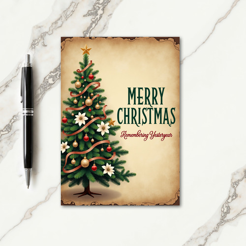 Floral Festive Christmas Card