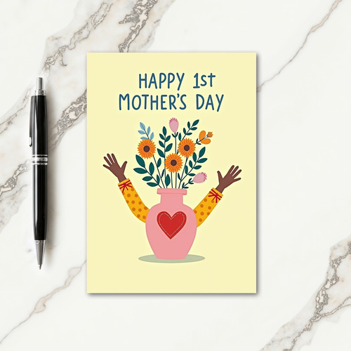 Floral First Mothers Day Card