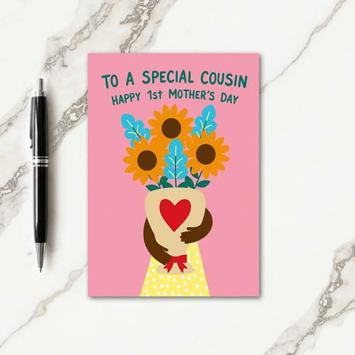 Floral First Mothers Day Cousin Card