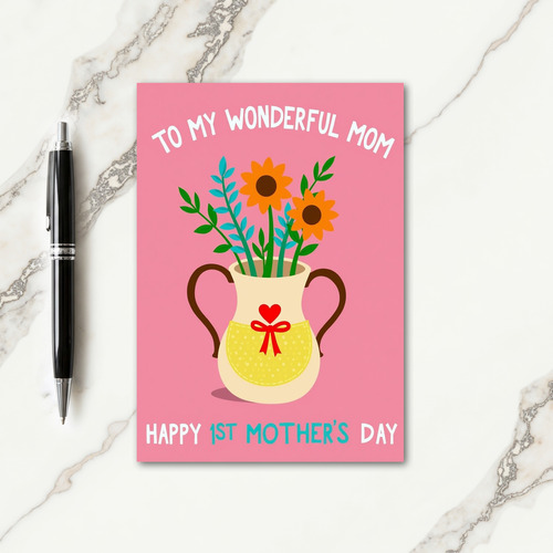 Floral First Mothers Day Message Card