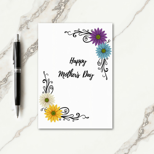 Floral Flourish Greeting Card
