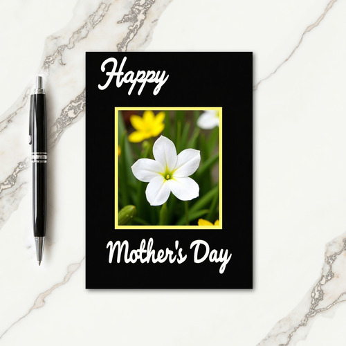 Floral Framed Photo Card