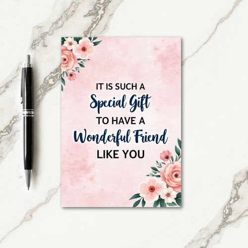 Floral Friend Appreciation Card
