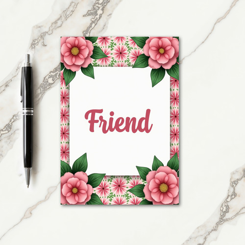 Floral Friend Day Greeting Card
