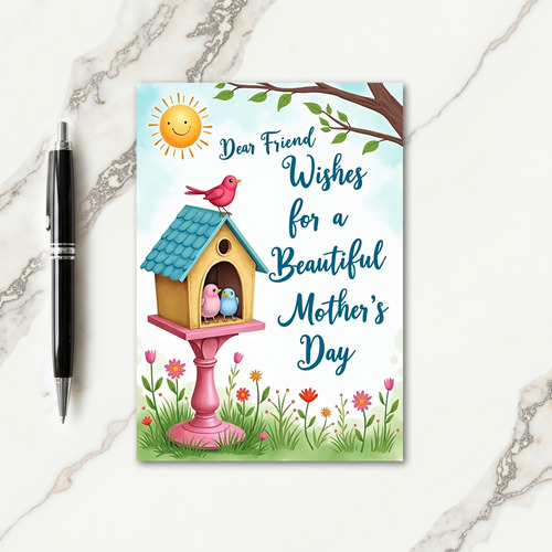Floral Friend Mothers Day Wishes Card