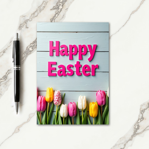 Floral Fuchsia Message Card