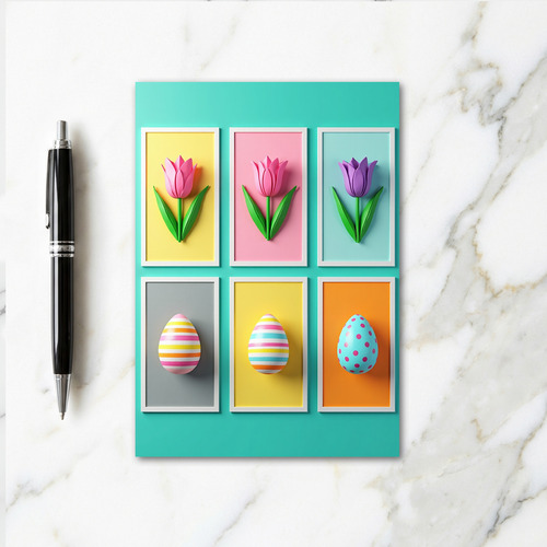 Floral Fun Pattern Friend Card