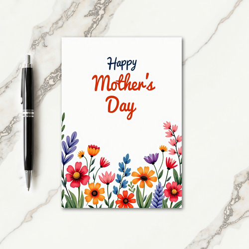 Floral Garden Greeting Card