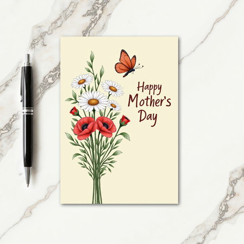 Floral Garden Message Card
