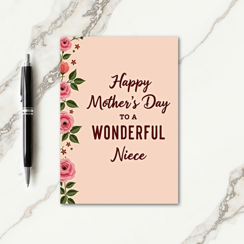 Floral Garland Best Card