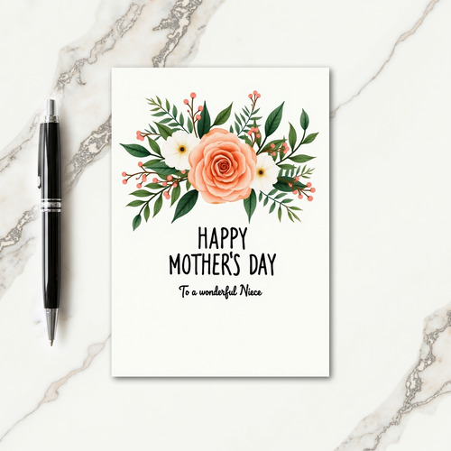 Floral Garland Mothers Day Card