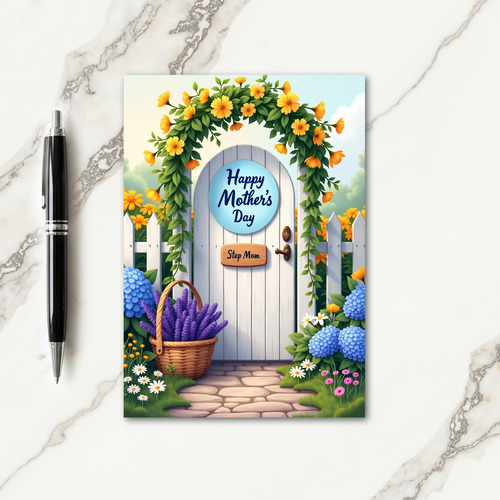Floral Gate Mothers Day Card