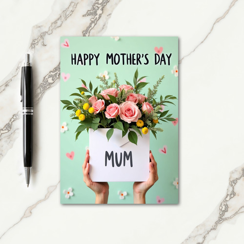 Floral Gift Mothers Day Card