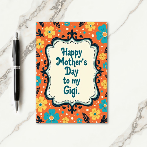 Floral Gigi Mothers Day Card
