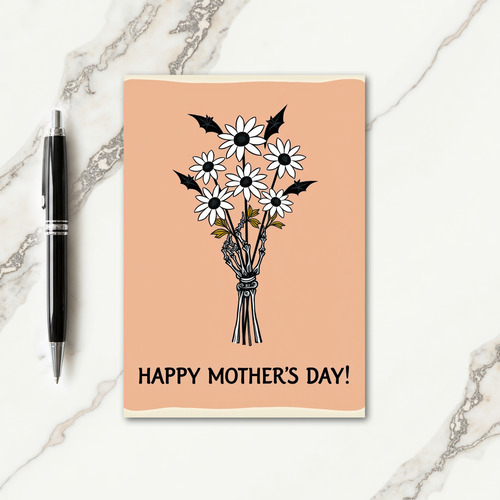 Floral Gothic Mothers Day Card