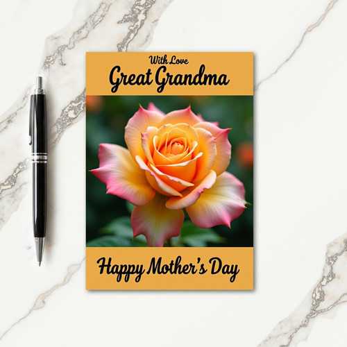 Floral Gradient Mothers Day Card