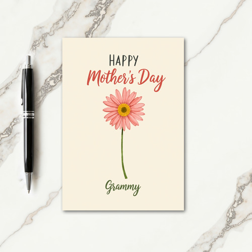Floral Grammy Mothers Day Card