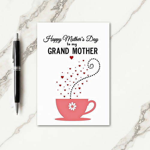 Floral Grand Mothers Day Card