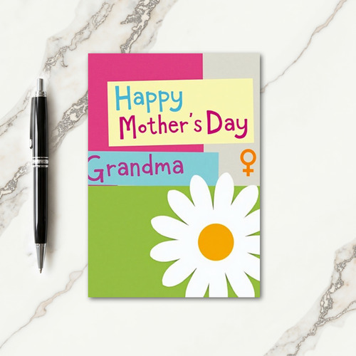 Floral Grandmas Day Design Card