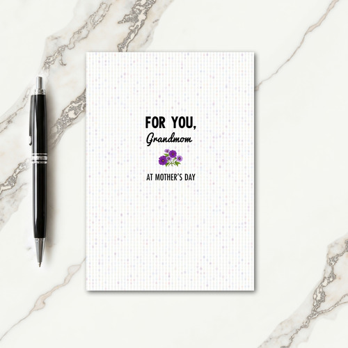 Floral Grandmoms Day Card