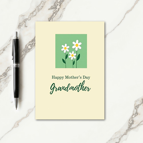 Floral Grandmother Mothers Day Card