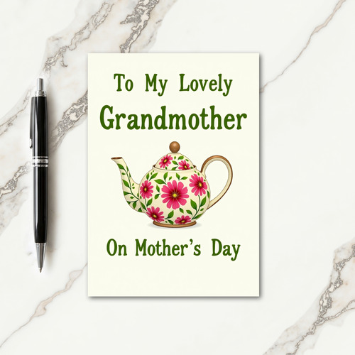 Floral Grandmothers Mothers Day Card