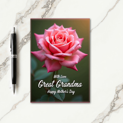 Floral Great Grandma Day Card