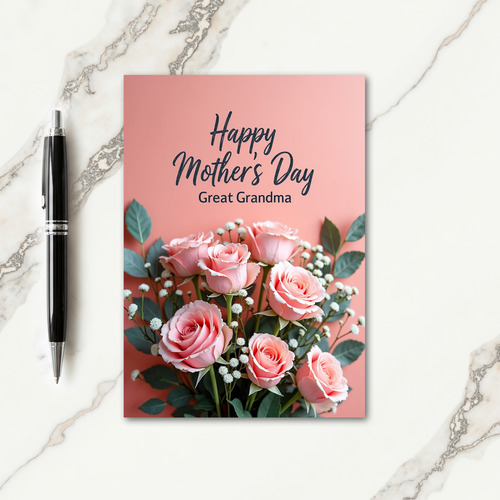 Floral Great Grandmas Card