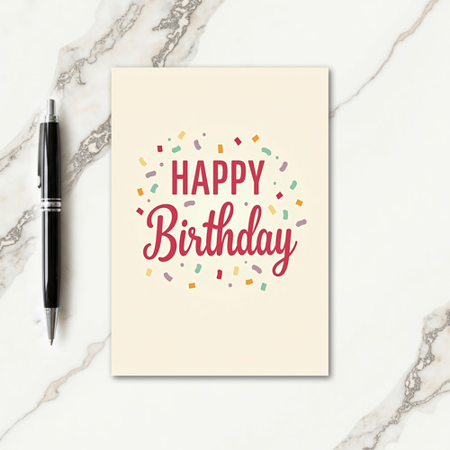 Floral Happy Birthday Card