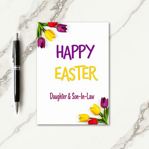 Floral Happy Easter Season Card