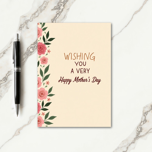 Floral Happy Mothers Card