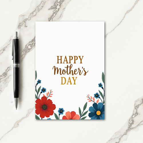 Floral Happy Mothers Day Card
