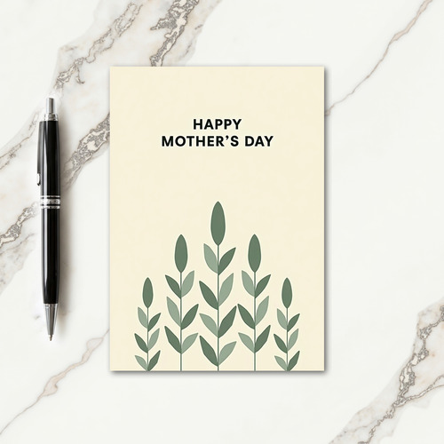 Floral Happy Mothers Day Wish Card