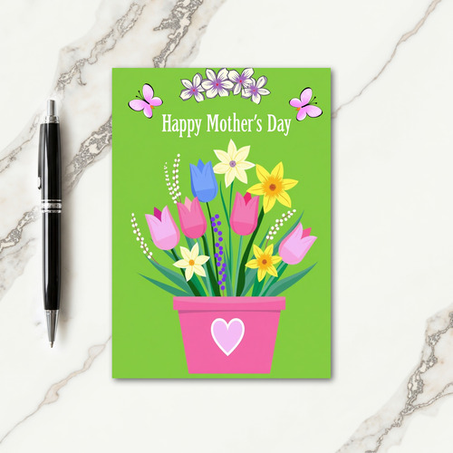 Floral Heart Bouquet Card