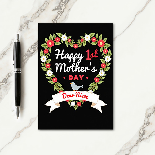 Floral Heart Frame Card