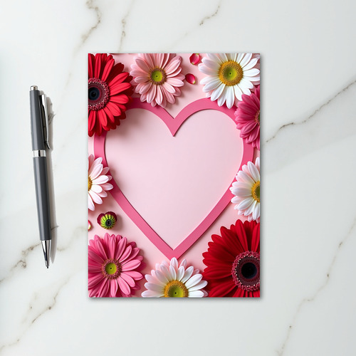 Floral Heart Love Greeting Card