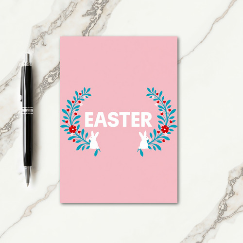 Floral Heart Pattern Card