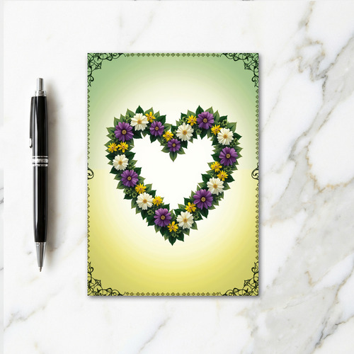 Floral Heart Springtime Love Card