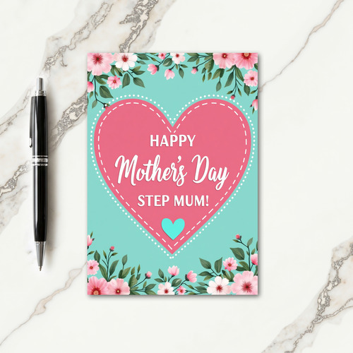 Floral Heartfelt Moms Day Card