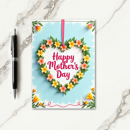 Floral Heartfelt Mothers Day Card
