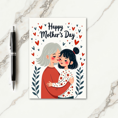 Floral Hearts Greeting Card