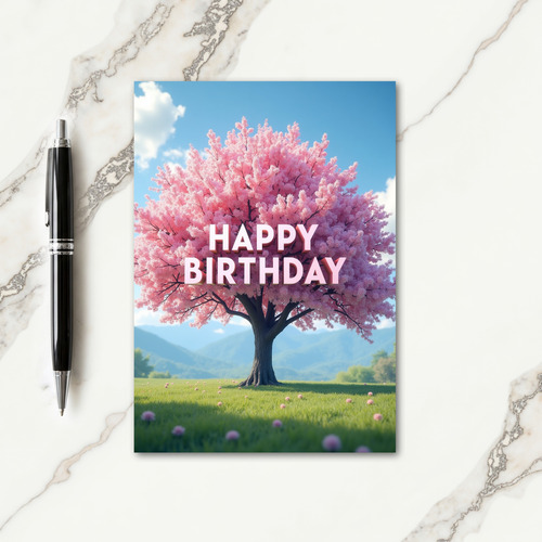 Floral Hills Birthday Card