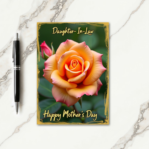 Floral In Law Mothers Day Card