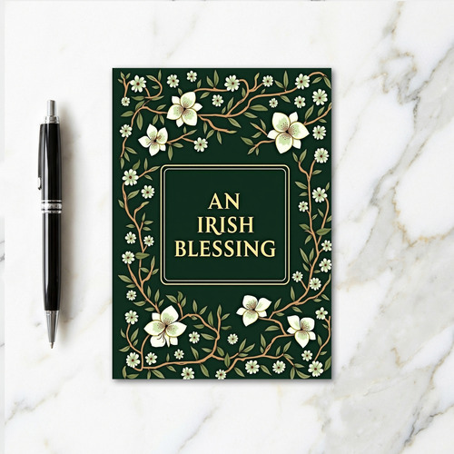 Floral Irish Blessing Card
