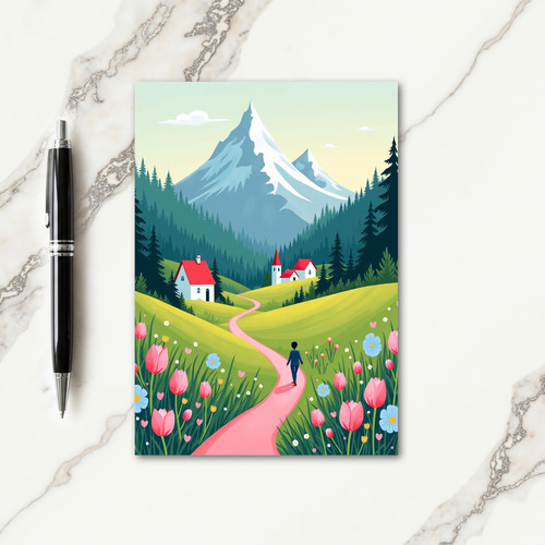 Floral Journey Birthday Card